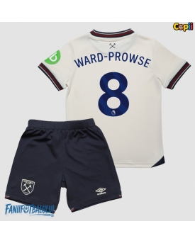 West Ham United James Ward-Prowse #8 Echipament de Fotbal Replică 2025-26 Copii Deplasare (+ Șorturi)